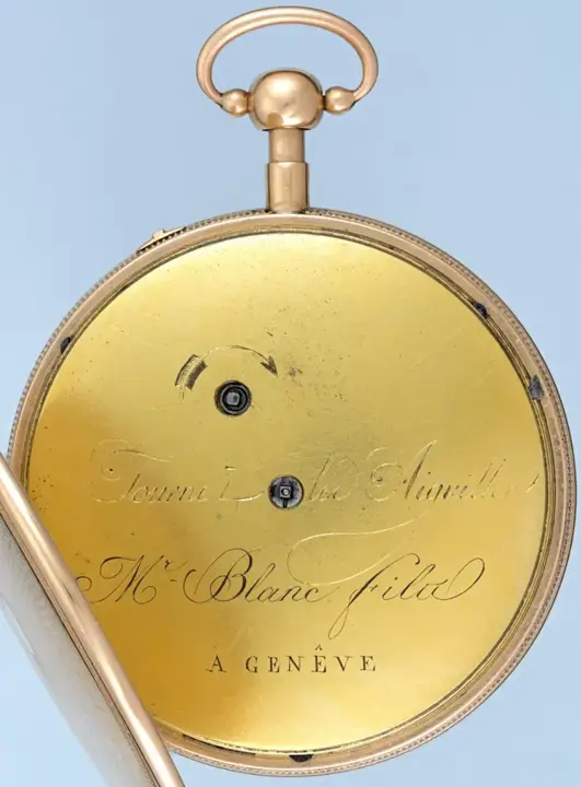 SLIM GOLD SWISS QUARTER REPEATING CYLINDER – Circa 1810 — عکس ۳ از رکورد آرشیو WatchMuseum