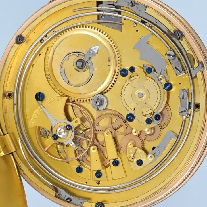 SLIM GOLD SWISS QUARTER REPEATING CYLINDER – Circa 1810 — عکس ۵ از رکورد آرشیو WatchMuseum
