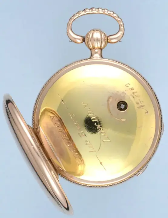 SMALL GOLD ENGLISH CYLINDER BY RECORDON – 1812 — عکس ۳ از رکورد آرشیو WatchMuseum