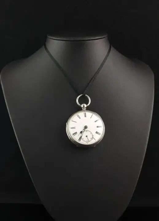 sterling silver pocket watch, Mid Victorian – 1864 — عکس ۴ از رکورد آرشیو WatchMuseum