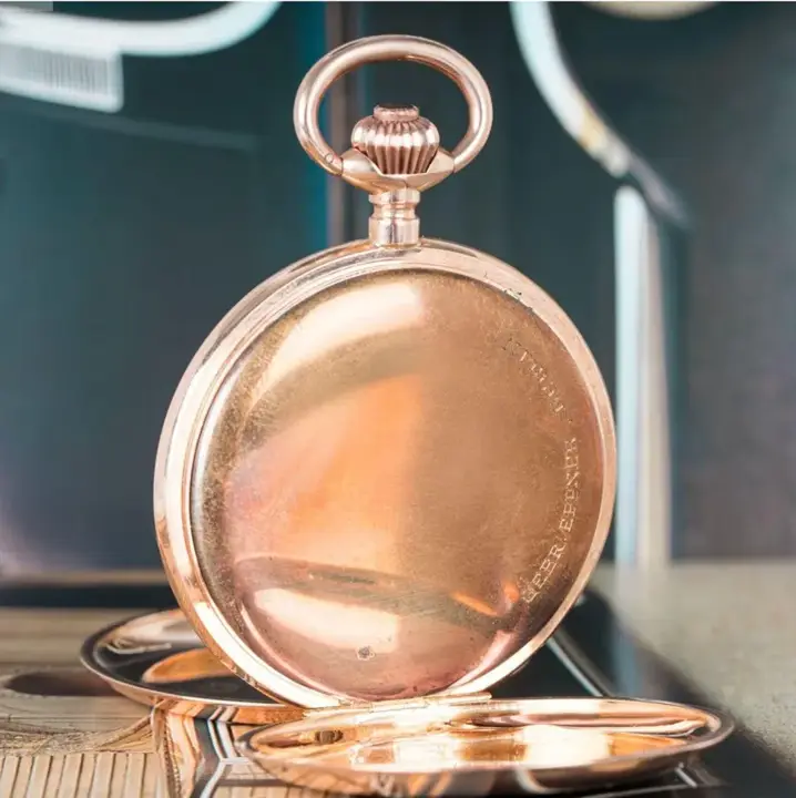 Swiss 14CT Gold Monopol Pocket Watch- C1920s — عکس ۴ از رکورد آرشیو WatchMuseum