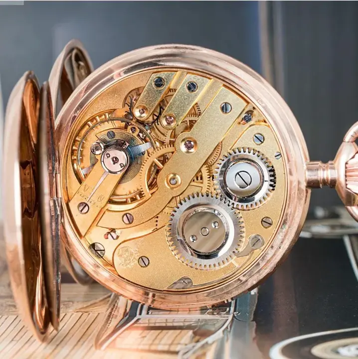 Swiss 14CT Gold Monopol Pocket Watch- C1920s — عکس ۷ از رکورد آرشیو WatchMuseum