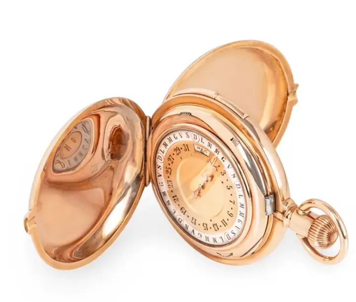 Swiss Rose Gold Double-Sided Calendar Quarter Repeated – 1900s — عکس ۴ از رکورد آرشیو WatchMuseum