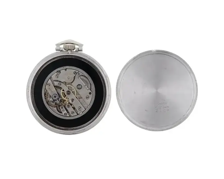 Tiffany Co Swiss Platinum Diamonds Pocket Watch – 20th Century — عکس ۴ از رکورد آرشیو WatchMuseum