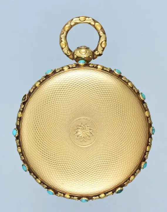 TURQUOISE SET GOLD ENGLISH CYLINDER – 1821 — عکس ۲ از رکورد آرشیو WatchMuseum