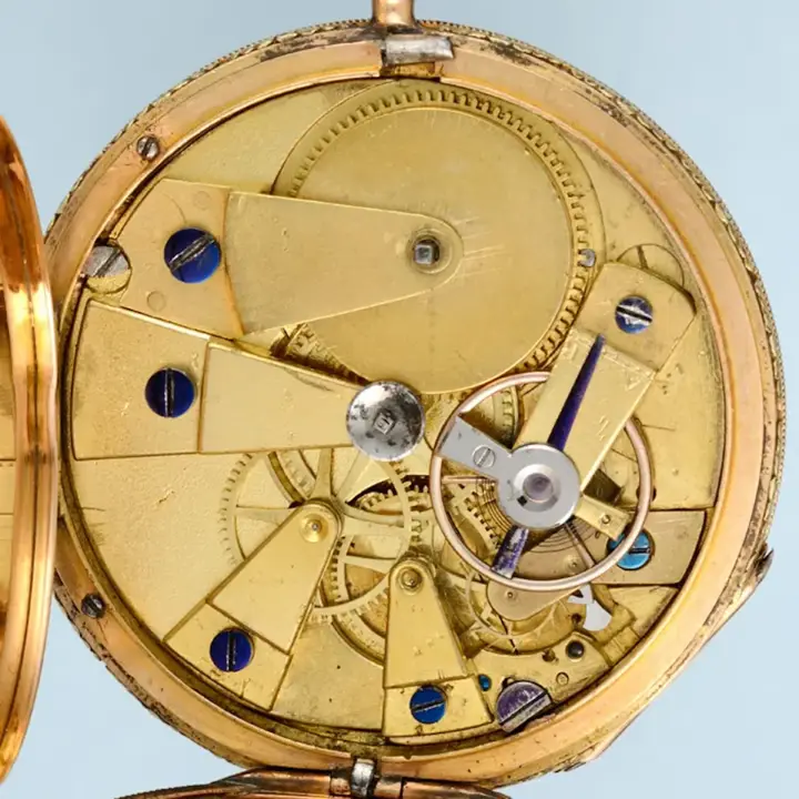 TURQUOISE SET GOLD SWISS LEVER – 1830 — عکس ۲ از رکورد آرشیو WatchMuseum