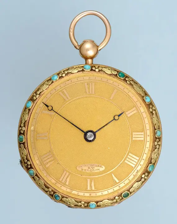 TURQUOISE SET GOLD SWISS LEVER – 1830 — عکس ۳ از رکورد آرشیو WatchMuseum