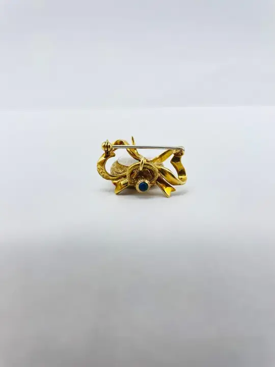 Unique Ebel Brooch Watch 18k Yellow Gold – 1980 — عکس ۶ از رکورد آرشیو WatchMuseum