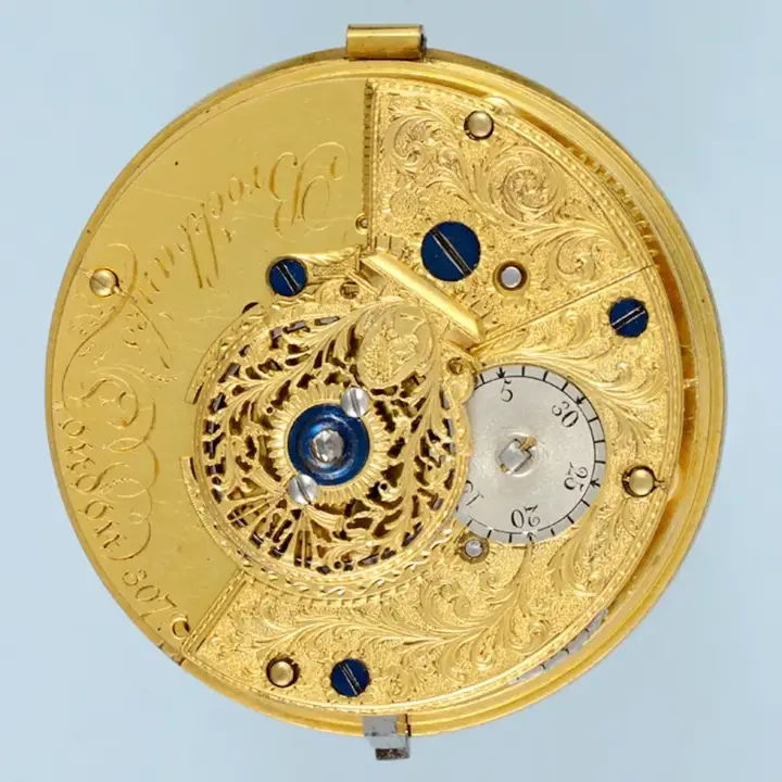 GOLD and ENAMEL cylinder by brockbanks- 1790 — عکس ۳ از رکورد آرشیو WatchMuseum