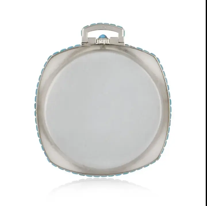 Vacheron & Constantin Rock Crystal Turquoise Pocket Watch – Circa 1920s/1930s — عکس ۲ از رکورد آرشیو WatchMuseum