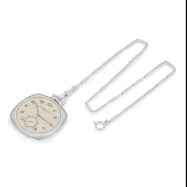 Vacheron & Constantin Rock Crystal Turquoise Pocket Watch – Circa 1920s/1930s — عکس ۴ از رکورد آرشیو WatchMuseum