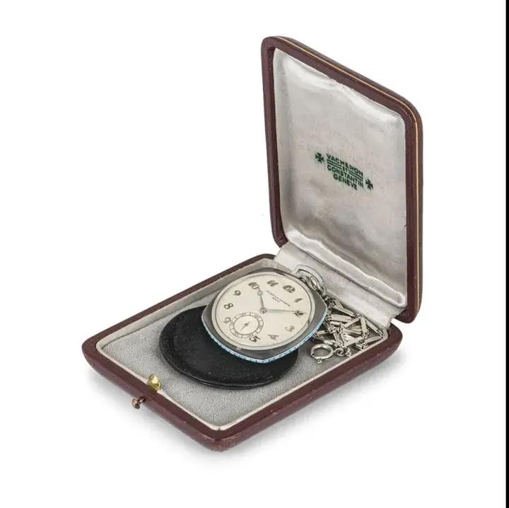 Vacheron & Constantin Rock Crystal Turquoise Pocket Watch – Circa 1920s/1930s — عکس ۵ از رکورد آرشیو WatchMuseum