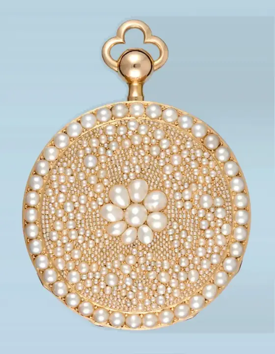PEARL ENCRUSTED GOLD REPEATER – 1840 — عکس ۱ از رکورد آرشیو WatchMuseum