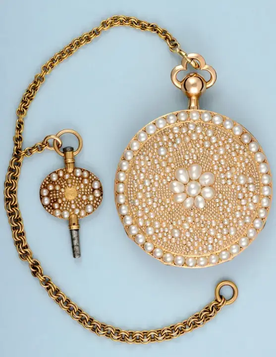 PEARL ENCRUSTED GOLD REPEATER – 1840 — عکس ۴ از رکورد آرشیو WatchMuseum