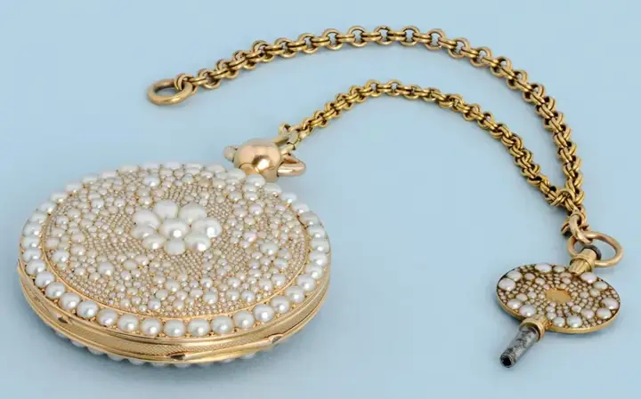 PEARL ENCRUSTED GOLD REPEATER – 1840 — عکس ۵ از رکورد آرشیو WatchMuseum