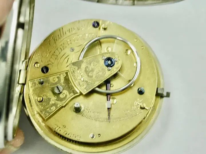 Victorian Silver Pocket Watch Assayed in London – 1862 — عکس ۸ از رکورد آرشیو WatchMuseum