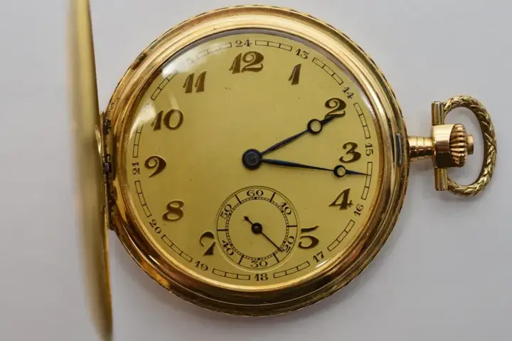 14K Yellow Gold Vogt Pocket Watch – early 20th Century — عکس ۲ از رکورد آرشیو WatchMuseum