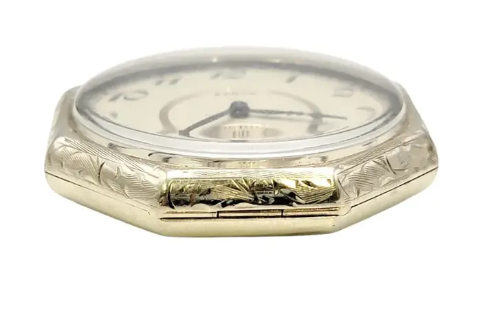Elgin 14 Karat White Gold Pocket Watch – Circa 1922 — عکس ۴ از رکورد آرشیو WatchMuseum