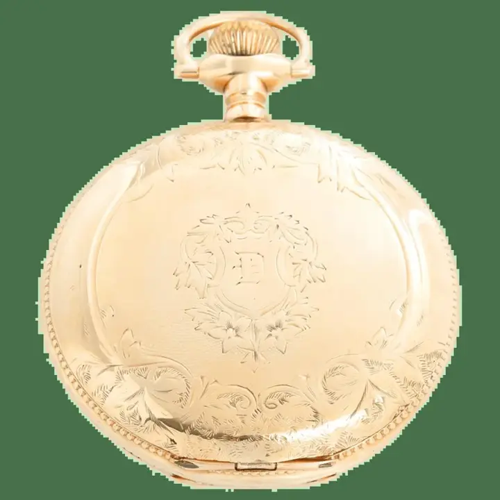 Vintage Elgin 14K Yellow Gold 165 Pocket Watch – 20th Century — عکس ۱ از رکورد آرشیو WatchMuseum