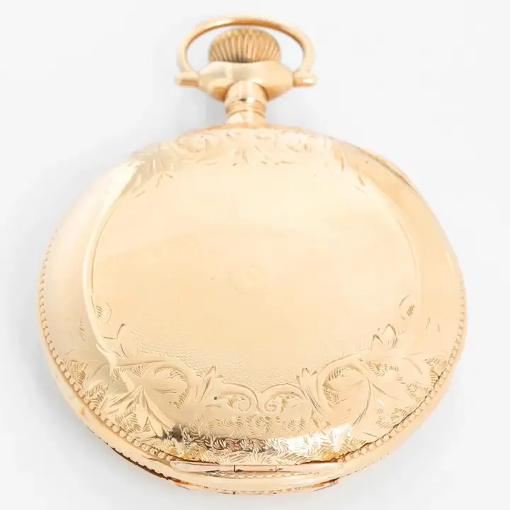 Vintage Elgin 14K Yellow Gold 165 Pocket Watch – 20th Century — عکس ۷ از رکورد آرشیو WatchMuseum