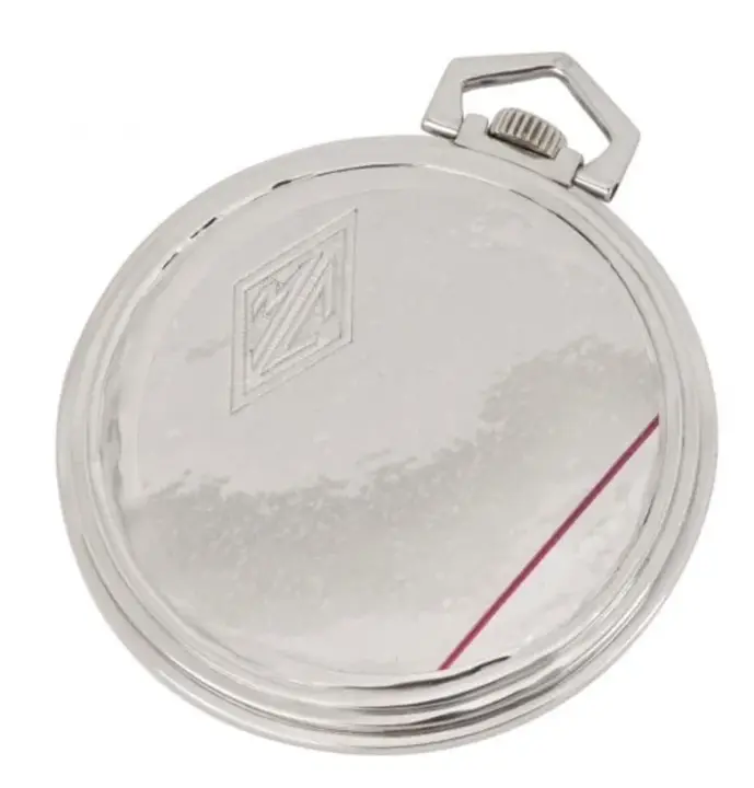 Longines Art Deco Slim Pocket Watch 18ct White Gold – 1920 — عکس ۴ از رکورد آرشیو WatchMuseum