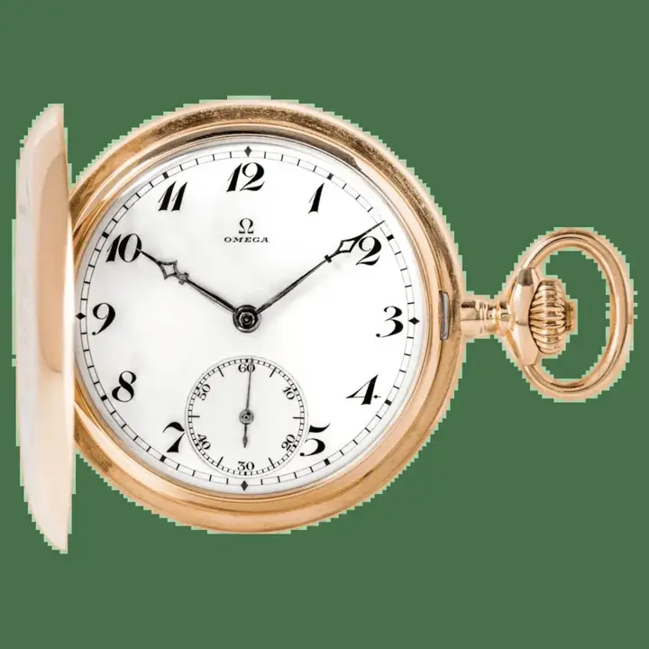 Omega Rose Gold Pocket Watch – C1900 — عکس ۱ از رکورد آرشیو WatchMuseum