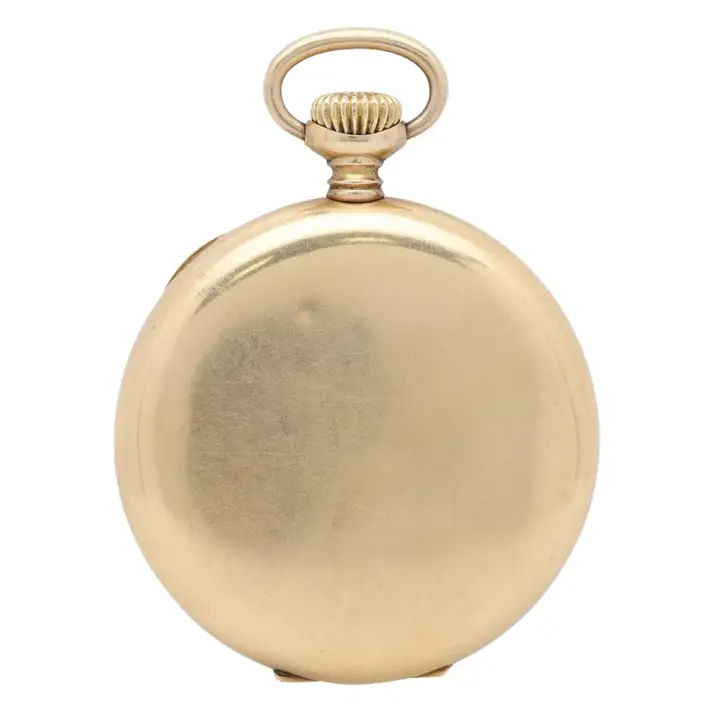 Waltham 45mm 18k Gold White Dial Hand Wound Pocket Watch – 20th Century — عکس ۴ از رکورد آرشیو WatchMuseum
