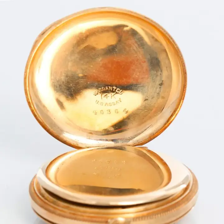 Waltham 14K Tri Gold Ladies Pendant Pocket Watch – 1899 — عکس ۶ از رکورد آرشیو WatchMuseum