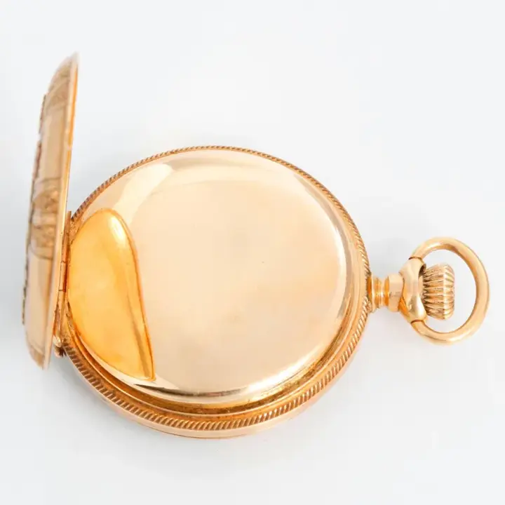 Waltham 14K Tri Gold Ladies Pendant Pocket Watch – 1899 — عکس ۷ از رکورد آرشیو WatchMuseum