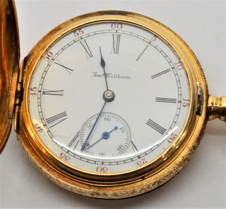 Waltham American Riverside Pocket Watch with Fob and Charms – 1897 — عکس ۲ از رکورد آرشیو WatchMuseum