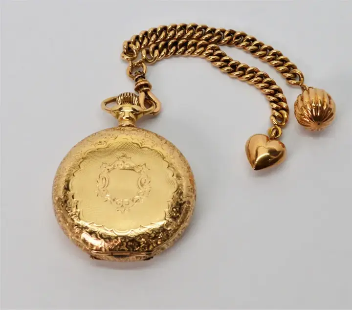 Waltham American Riverside Pocket Watch with Fob and Charms – 1897 — عکس ۸ از رکورد آرشیو WatchMuseum