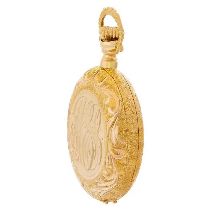 Waltham Pocket Watch 14k Yellow Gold White Dial Case – 1900 — عکس ۲ از رکورد آرشیو WatchMuseum