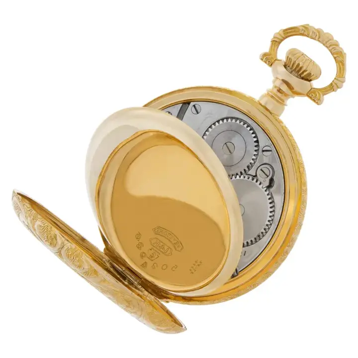Waltham Pocket Watch 14k Yellow Gold White Dial Case – 1900 — عکس ۵ از رکورد آرشیو WatchMuseum