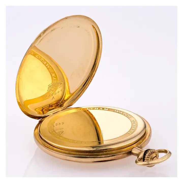 Waltham Pocket Watch Ref Riverside in 14k Yellow Gold – 1915 — عکس ۲ از رکورد آرشیو WatchMuseum