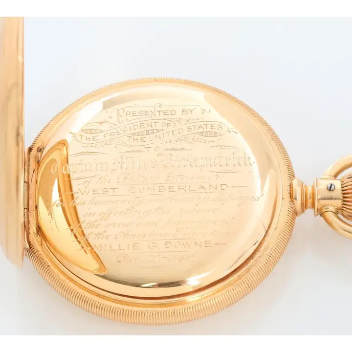 Waltham Presidential Presentation 18K Yellow Gold Pocket Watch – 1872 — عکس ۷ از رکورد آرشیو WatchMuseum
