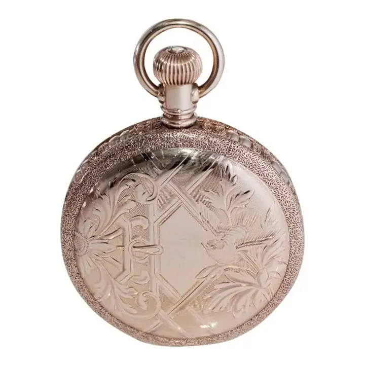 Waltham Yellow Gold Filled Art Nouveau Pocket Watch – 1893 — عکس ۴ از رکورد آرشیو WatchMuseum