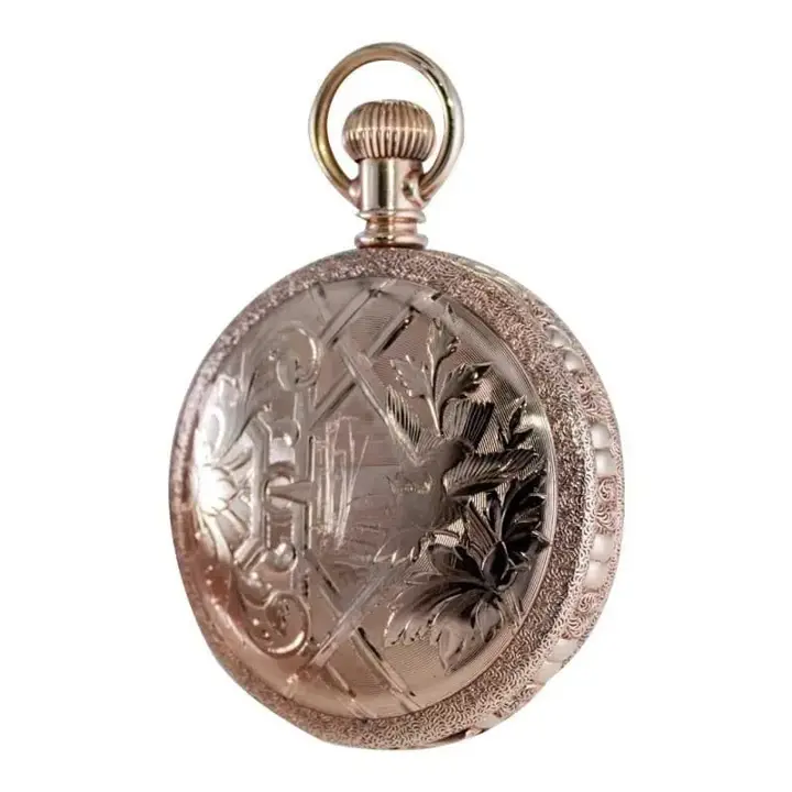 Waltham Yellow Gold Filled Art Nouveau Pocket Watch – 1893 — عکس ۶ از رکورد آرشیو WatchMuseum