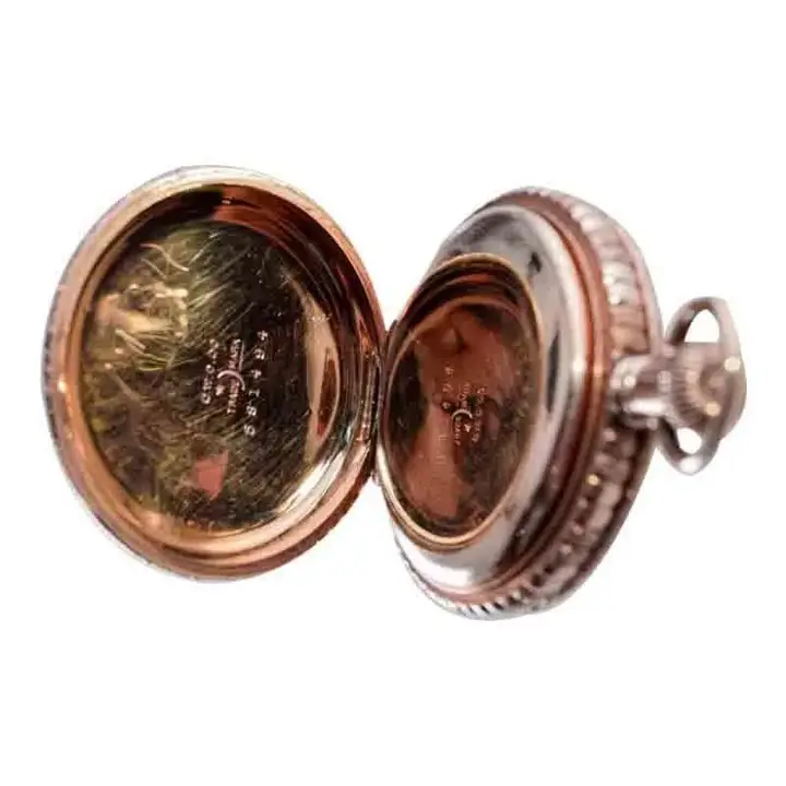 Waltham Yellow Gold Filled Art Nouveau Pocket Watch – 1893 — عکس ۸ از رکورد آرشیو WatchMuseum