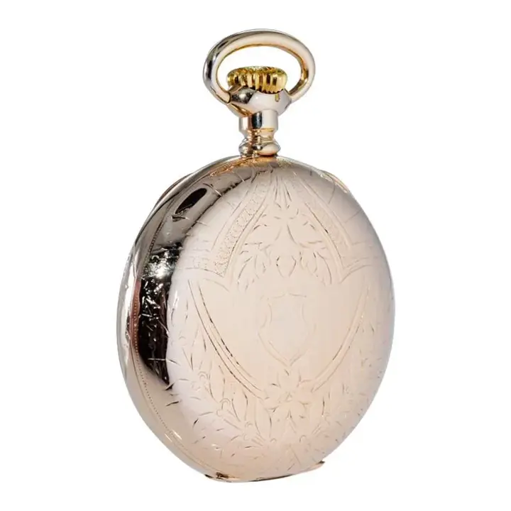 Waltham Yellow Gold Filled Art Nouveau Hunters Case Pocket Watch – 1905 — عکس ۷ از رکورد آرشیو WatchMuseum