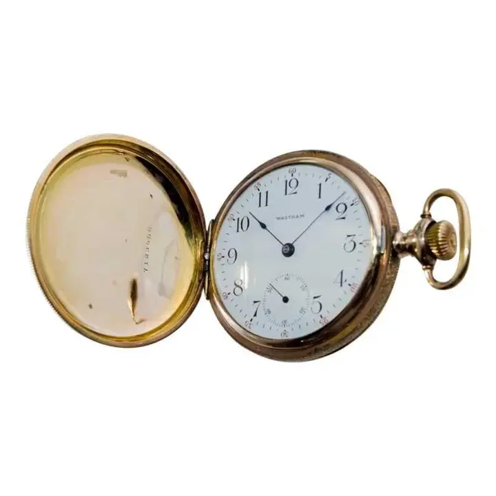 Waltham Yellow Gold Filled Art Nouveau Pocket Watch – 1906 — عکس ۲ از رکورد آرشیو WatchMuseum