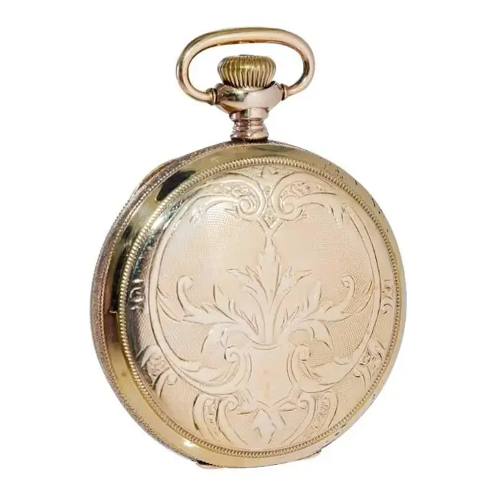 Waltham Yellow Gold Filled Art Nouveau Pocket Watch – 1906 — عکس ۴ از رکورد آرشیو WatchMuseum