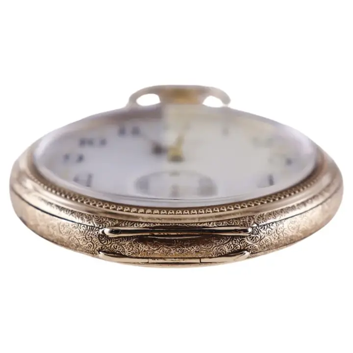 Waltham Yellow Gold Filled Pocket Watch with enamel Dial – 1897 — عکس ۵ از رکورد آرشیو WatchMuseum