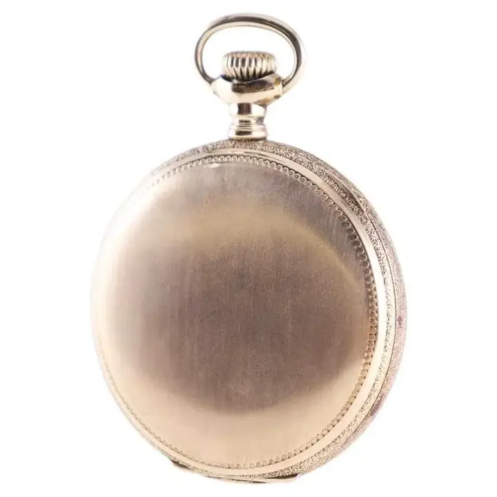 Waltham Yellow Gold Filled Pocket Watch with enamel Dial – 1897 — عکس ۸ از رکورد آرشیو WatchMuseum