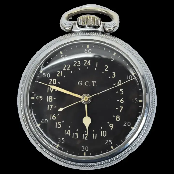 Wartime Era Hamilton Railway Grade US Military Steel Pocket Watch – 1942 — عکس ۱ از رکورد آرشیو WatchMuseum