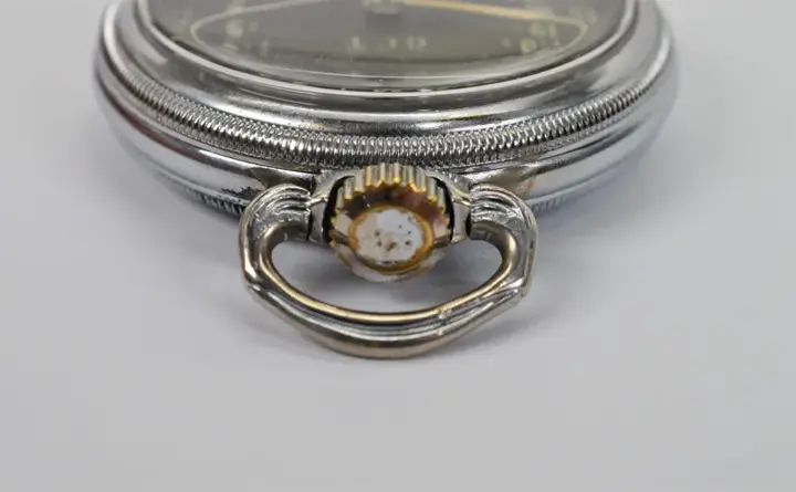Wartime Era Hamilton Railway Grade US Military Steel Pocket Watch – 1942 — عکس ۶ از رکورد آرشیو WatchMuseum