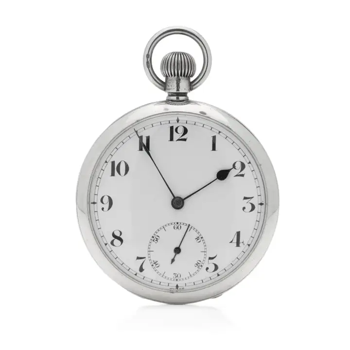 Wilsdorf & Davis ( early Rolex ) sterling 925 silver pocket watch – 1919 — عکس ۲ از رکورد آرشیو WatchMuseum