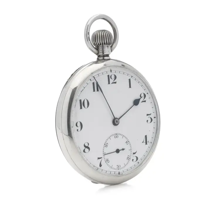 Wilsdorf & Davis ( early Rolex ) sterling 925 silver pocket watch – 1919 — عکس ۵ از رکورد آرشیو WatchMuseum