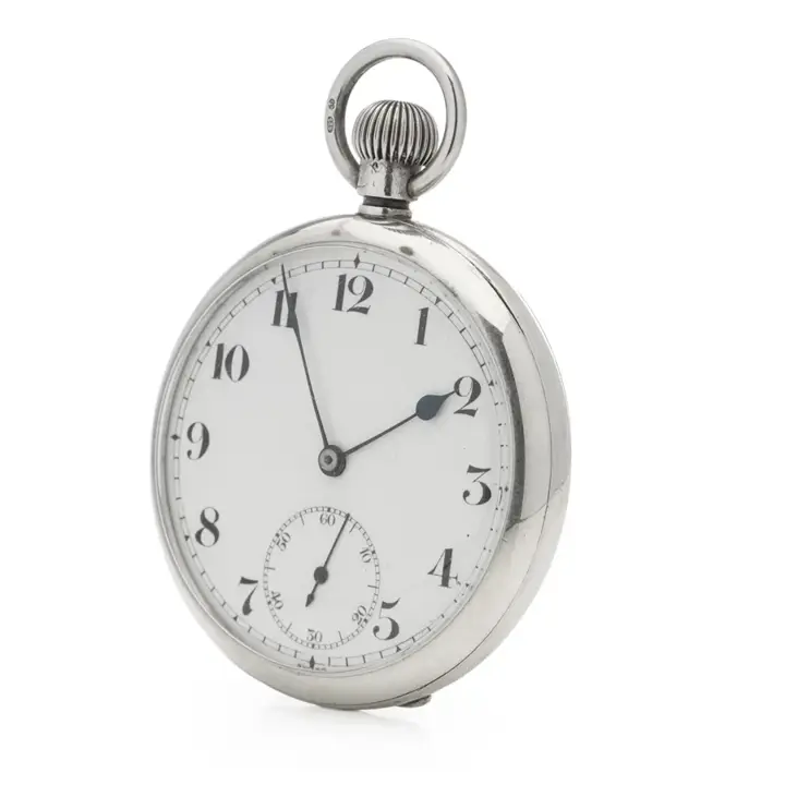 Wilsdorf & Davis ( early Rolex ) sterling 925 silver pocket watch – 1919 — عکس ۶ از رکورد آرشیو WatchMuseum