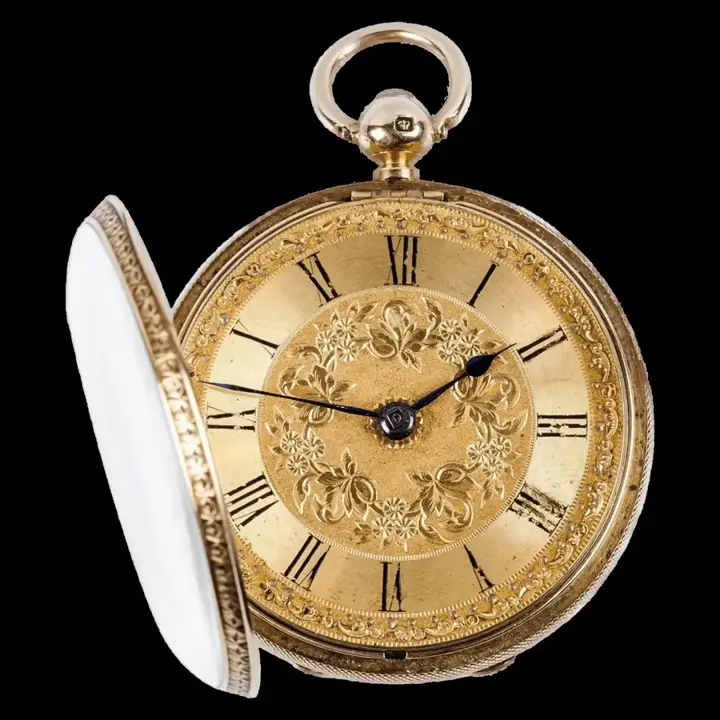 Gold Pocket Watch R. Stewart Pocket Watch – 1860 — عکس ۱ از رکورد آرشیو WatchMuseum